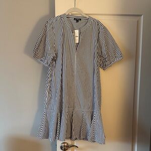 Striped Black and White Dress